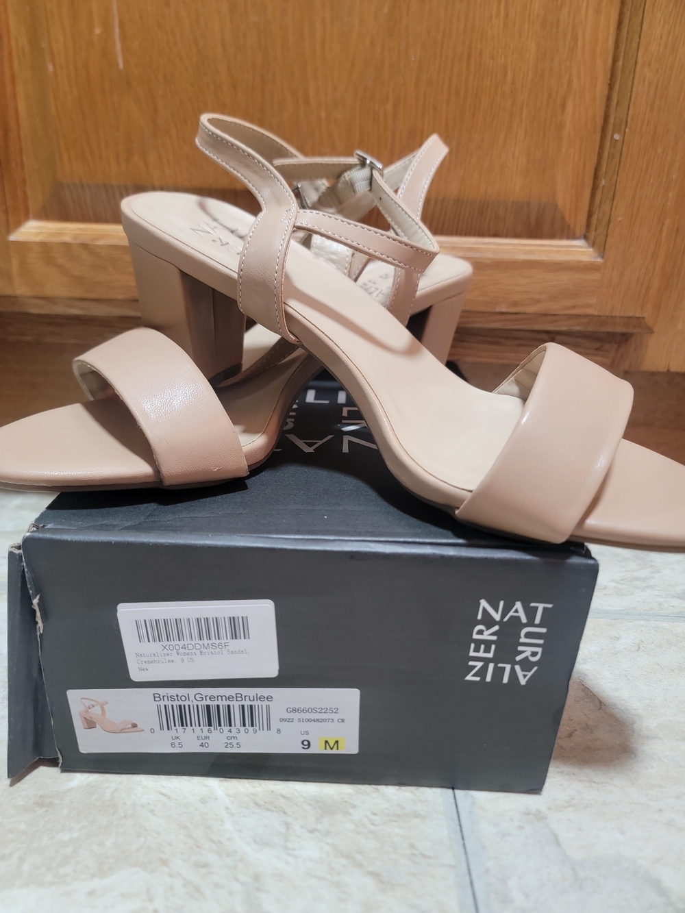 Naturalizer Bristol Sandal in Creme Brulee Size 9M 🔥👠